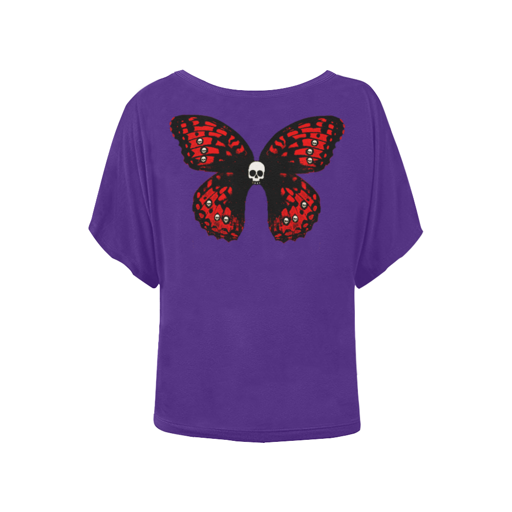 Rebirth Women's Batwing-Sleeved Blouse T shirt (Model T44)