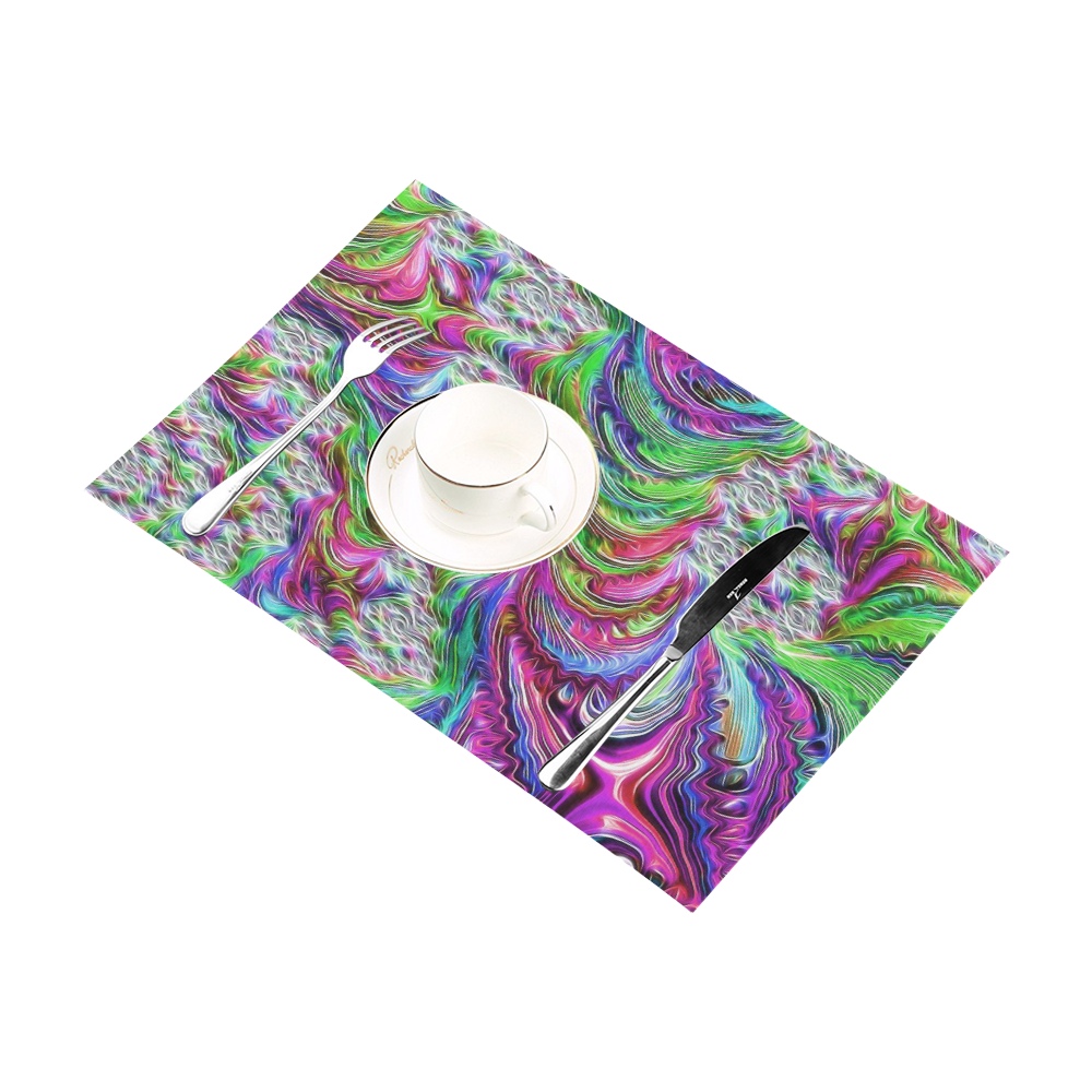 gorgeous Fractal 175 A by JamColors Placemat 12’’ x 18’’ (Set of 2)