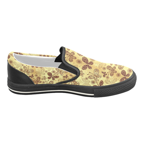 Beautiful Butterflies Slip-on Canvas Shoes for Kid (Model 019)