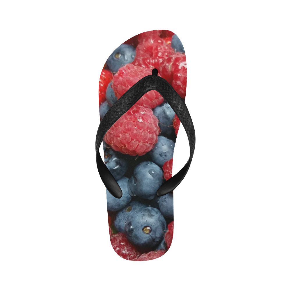 Red Berry Mix Flip Flops for Men/Women (Model 040)