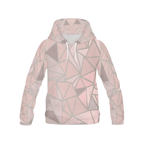 Rose Gold Stained Glass pattern All Over Print Hoodie for Men (USA Size) (Model H13)