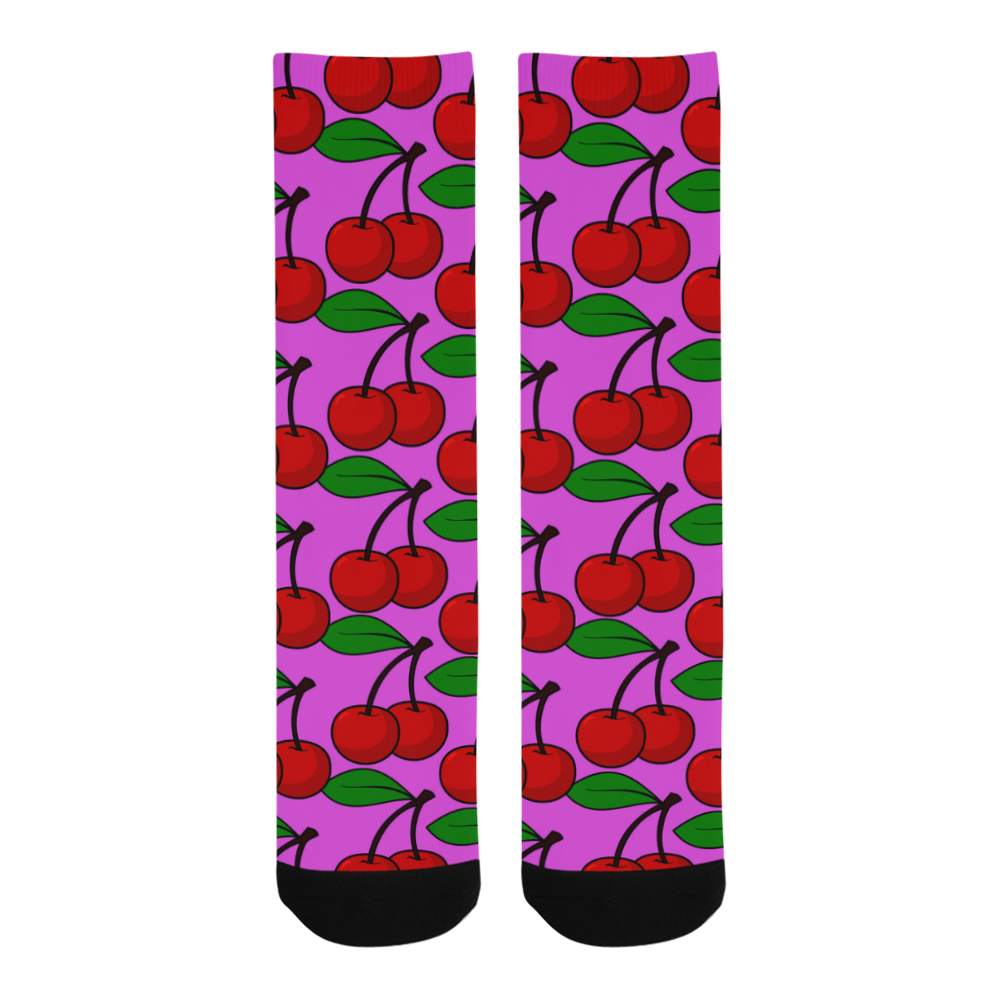 cherries rockabilly Trouser Socks