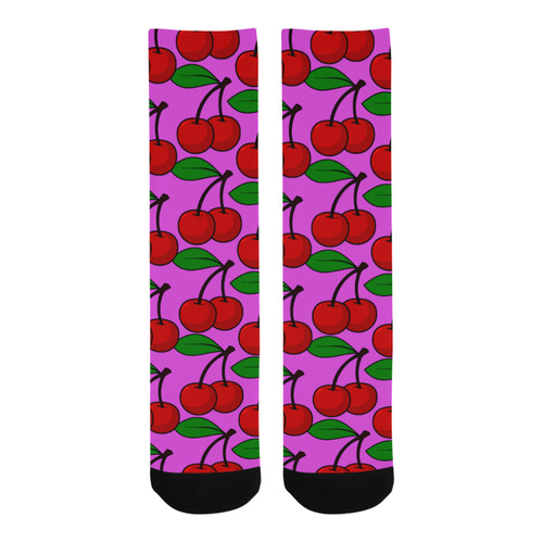 cherries rockabilly Trouser Socks