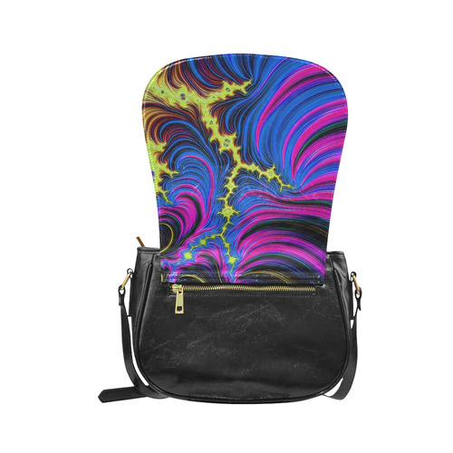 gorgeous Fractal 176 B by JamColors Classic Saddle Bag/Small (Model 1648)