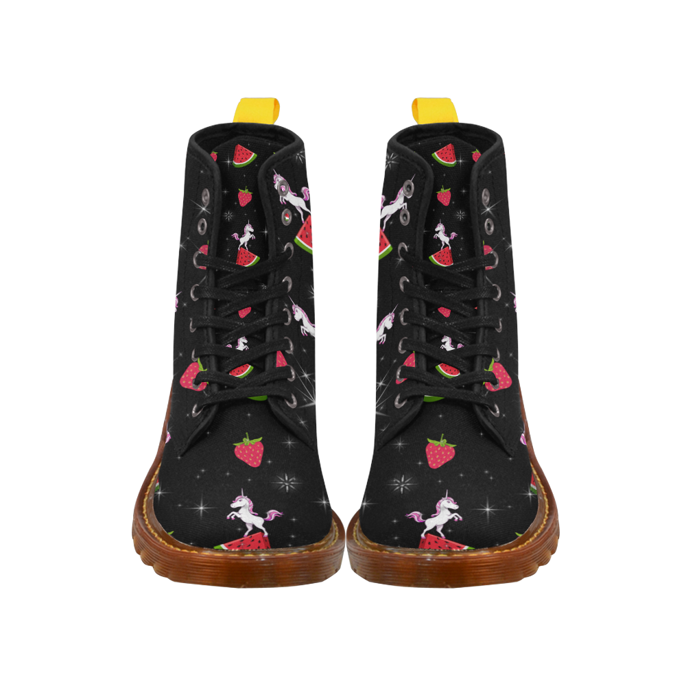 unicorns and watermelons Martin Boots For Women Model 1203H