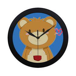 Love My Mama Bear Circular Plastic Wall clock