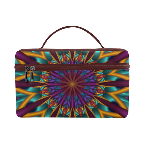 Amazing colors fractal mandala Cosmetic Bag/Large (Model 1658)