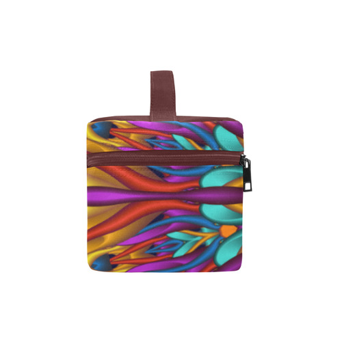 Amazing colors fractal mandala Cosmetic Bag/Large (Model 1658)