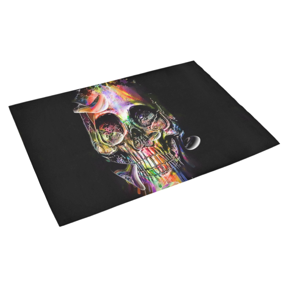 A Skull by Nico Bielow Azalea Doormat 30" x 18" (Sponge Material)