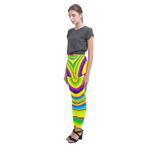 Summer Wave Colors Cassandra Women's Leggings (Model L01)