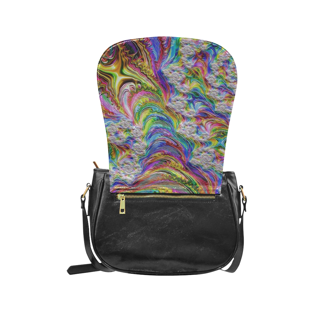 gorgeous Fractal 175 B by JamColors Classic Saddle Bag/Small (Model 1648)