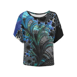 Between the Mountains Fire Women's Batwing-Sleeved Blouse T shirt main image 1