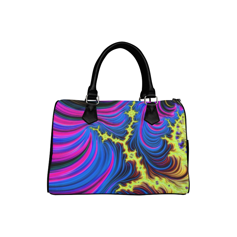 gorgeous Fractal 176 B by JamColors Boston Handbag (Model 1621)