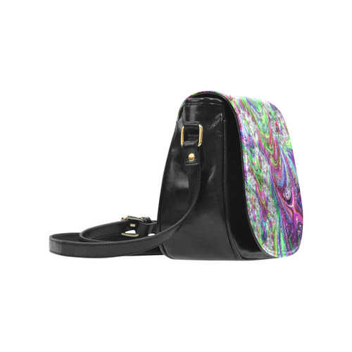 gorgeous Fractal 175 A by JamColors Classic Saddle Bag/Small (Model 1648)