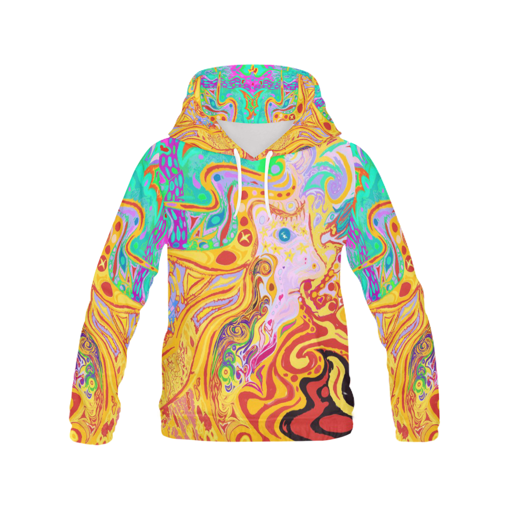 Hair of the Divine Universe Hoodie All Over Print Hoodie for Women (USA Size) (Model H13)