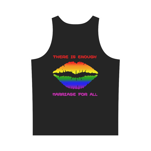 Gay Pride Rainbow Kiss All Over Print Tank Top for Men (Model T43)