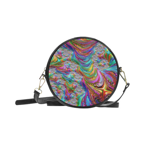 gorgeous Fractal 175 C by JamColors Round Sling Bag (Model 1647)