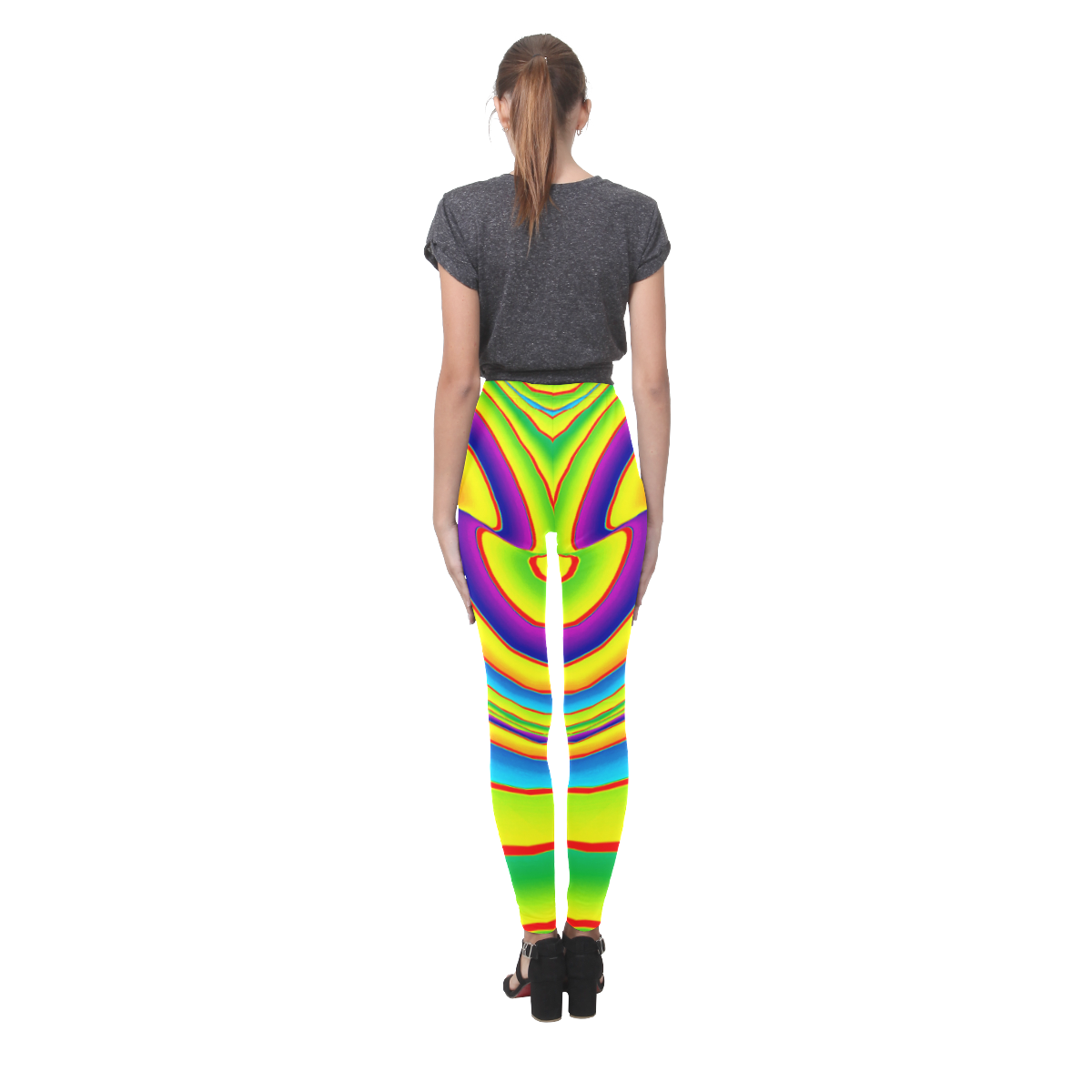 Summer Wave Colors Cassandra Women's Leggings (Model L01)