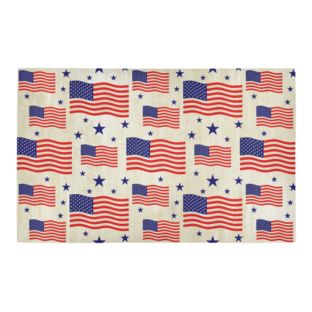 Flag Of The USA grungy style Pattern Bath Rug 20''x 32''