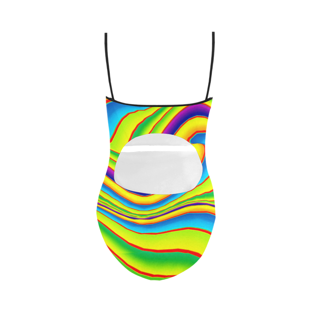 Summer Wave Colors Strap Swimsuit ( Model S05)