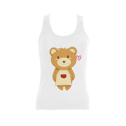 Love My Mama Bear Women's Shoulder-Free Tank Top (Model T35)