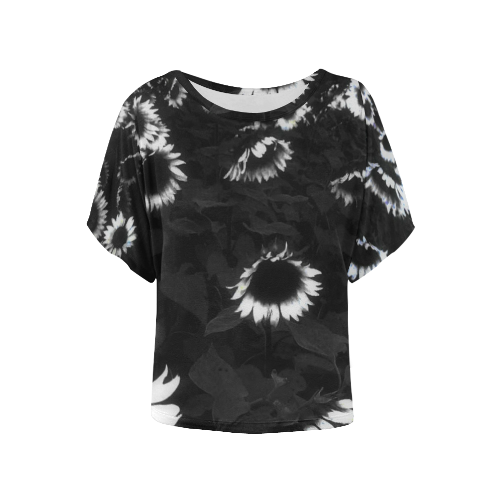 sunnyz Women's Batwing-Sleeved Blouse T shirt (Model T44) | ID: D1574124