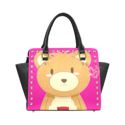 Love My Mama Bear Rivet Shoulder Handbag (Model 1645)