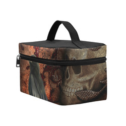 The crow with skulls Cosmetic Bag/Large (Model 1658)