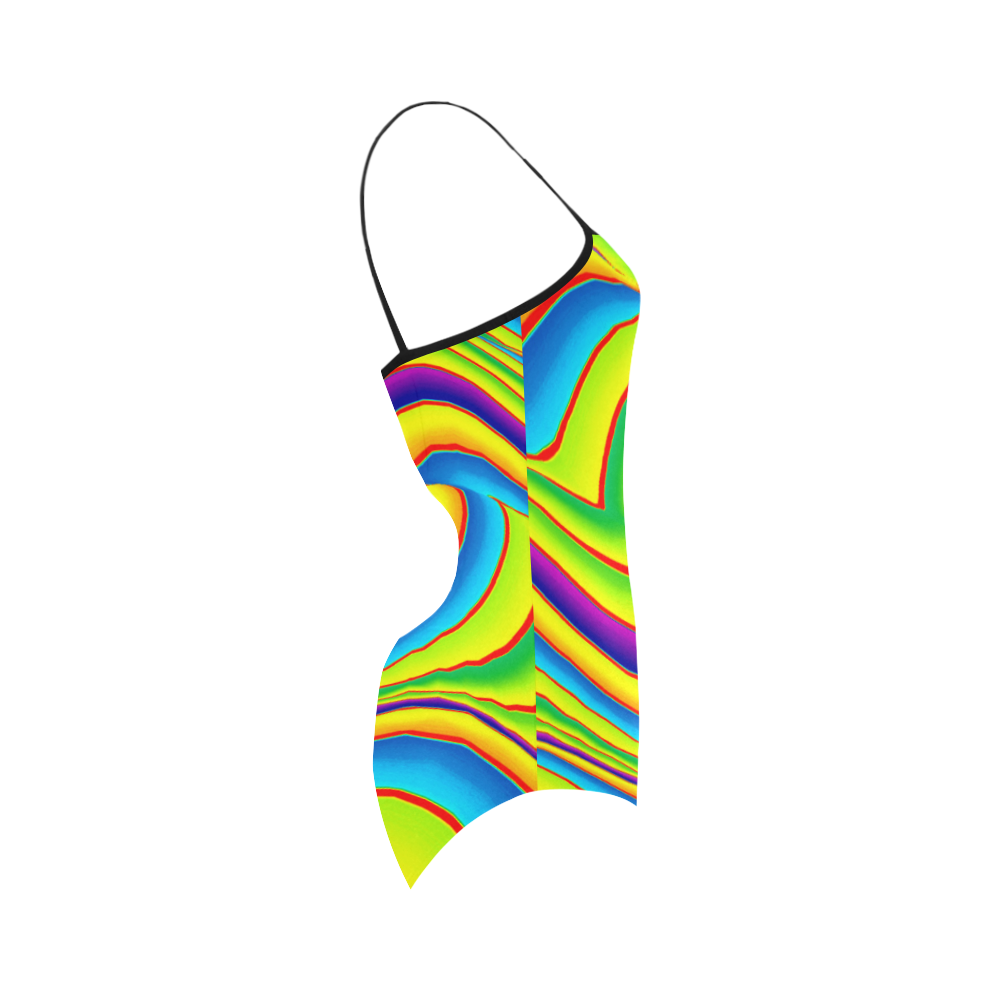 Summer Wave Colors Strap Swimsuit ( Model S05)