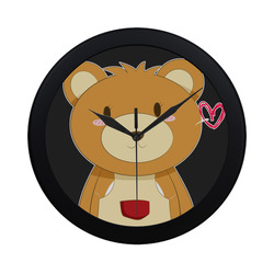 Love My Mama Bear Circular Plastic Wall clock