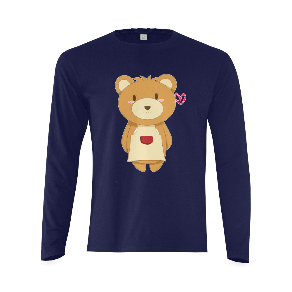 Love My Mama Bear Sunny Men's T-shirt (long-sleeve) (Model T08)