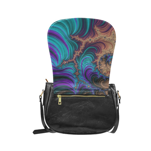 gorgeous Fractal 177 B by JamColors Classic Saddle Bag/Small (Model 1648)