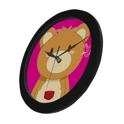 Love My Mama Bear Circular Plastic Wall clock