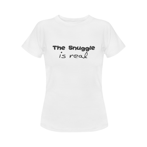 The snuggle is real Women's Classic T-Shirt (Model T17）