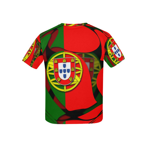 The Flag of Portugal Kids' All Over Print T-shirt (USA Size) (Model T40)