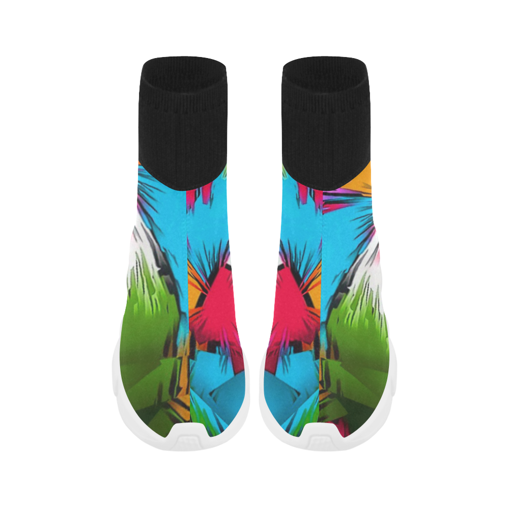 Amazing Pattern World by Artdream Unicorn Stretch Sock Men's Shoes (Model 039)