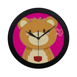 Love My Mama Bear Circular Plastic Wall clock