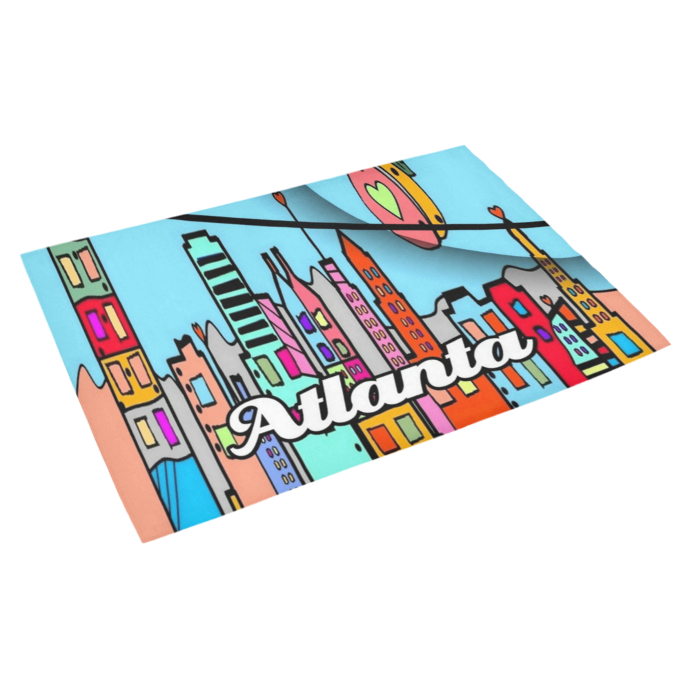 Atlanta by Nico Bielow Azalea Doormat 30" x 18" (Sponge Material)