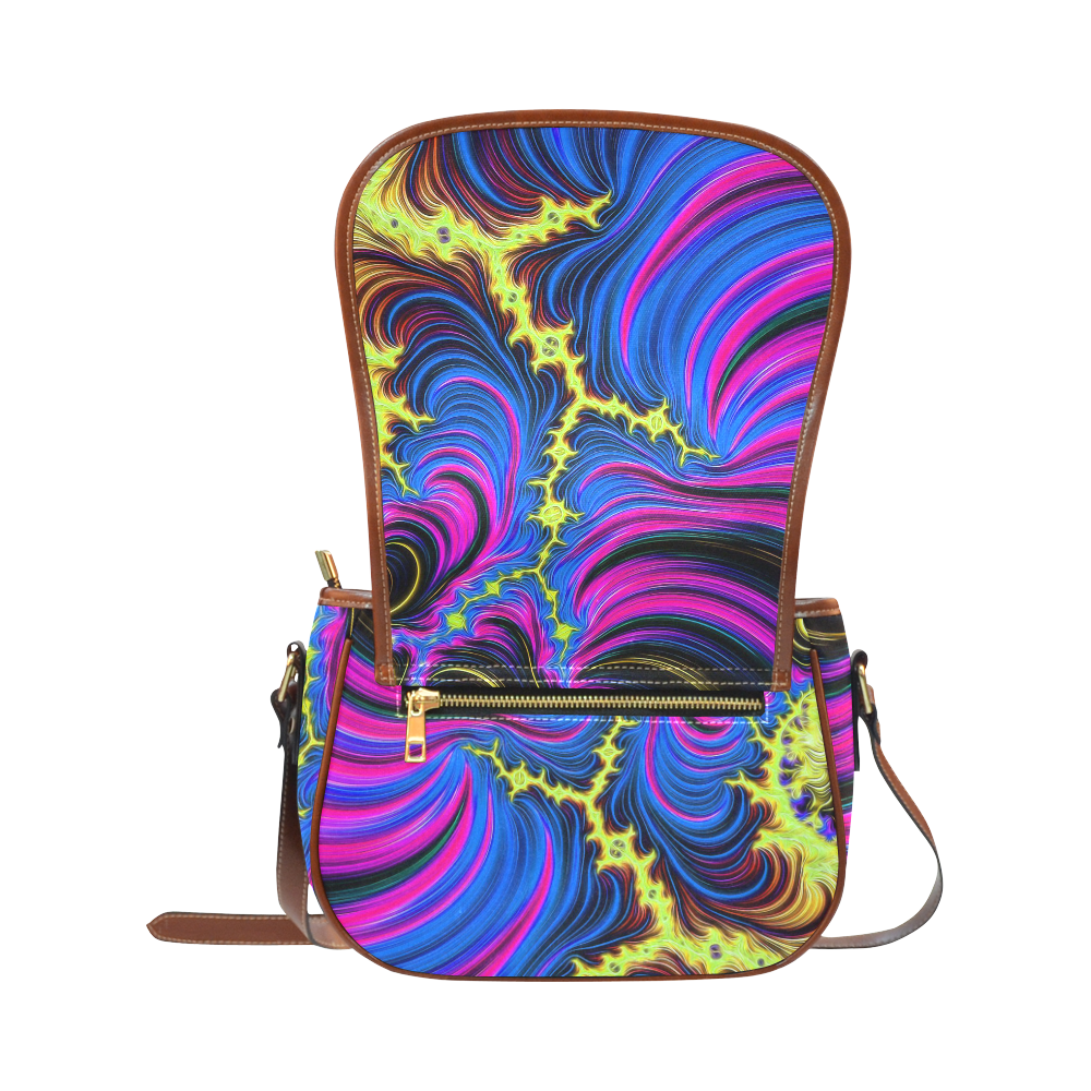 gorgeous Fractal 176 B by JamColors Saddle Bag/Small (Model 1649) Full Customization