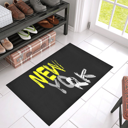 New York by Artdream Azalea Doormat 30" x 18" (Sponge Material)