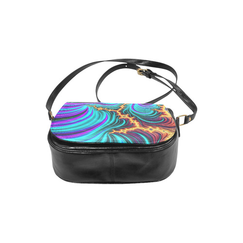 gorgeous Fractal 176 A by JamColors Classic Saddle Bag/Small (Model 1648)