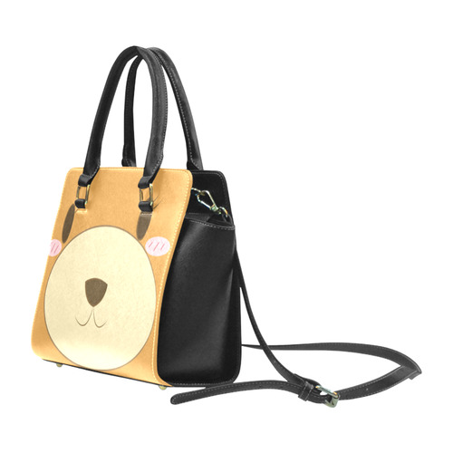 Love My Mama Bear Rivet Shoulder Handbag (Model 1645)