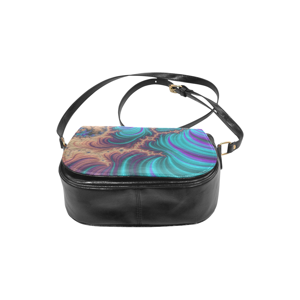 gorgeous Fractal 177 B by JamColors Classic Saddle Bag/Small (Model 1648)