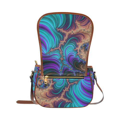 gorgeous Fractal 177 B by JamColors Saddle Bag/Small (Model 1649) Full Customization