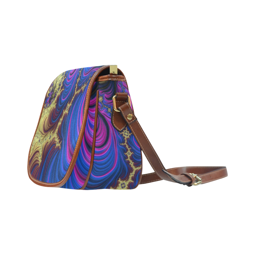 gorgeous Fractal 177 C by JamColors Saddle Bag/Small (Model 1649) Full Customization