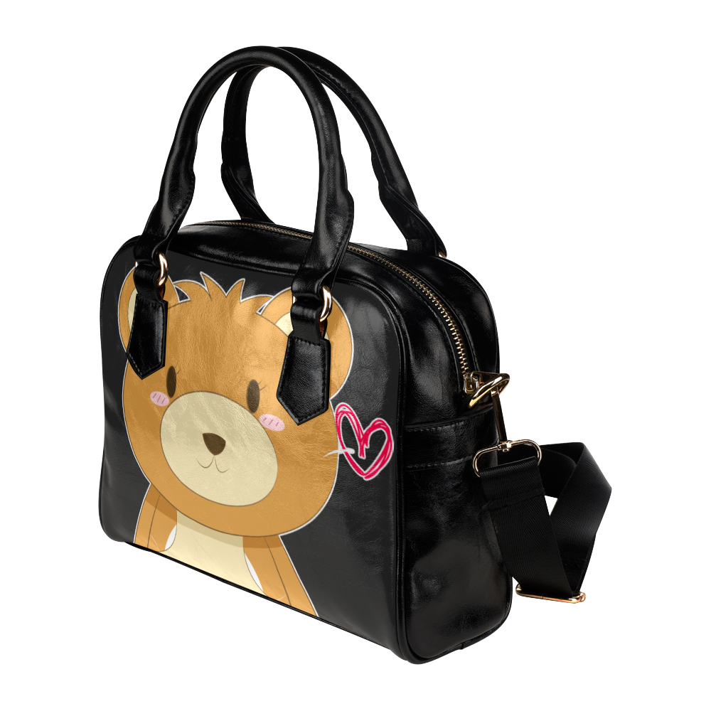 Love My Mama Bear Shoulder Handbag (Model 1634)