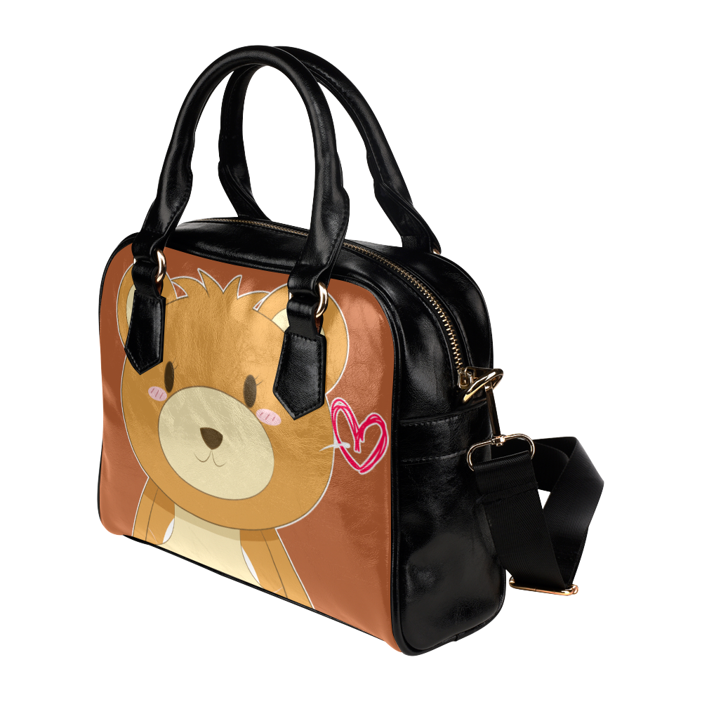 Love My Mama Bear Shoulder Handbag (Model 1634)