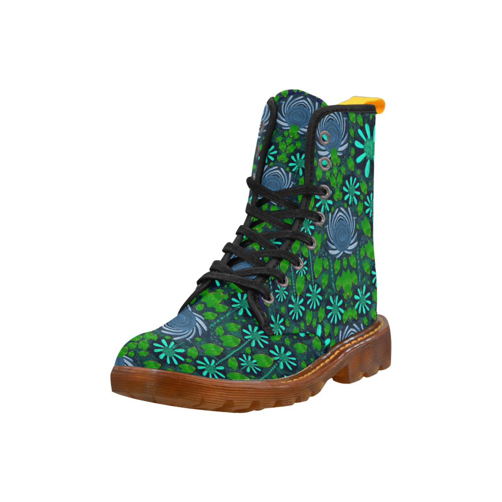Strawberry fantasy flowers in a fantasy landscape Martin Boots For Women Model 1203H