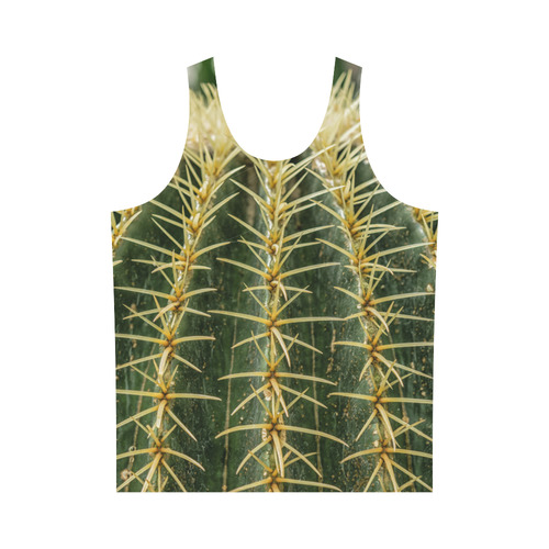 Photography Art - Cactus green yellow All Over Print Tank Top for Men (Model T43)