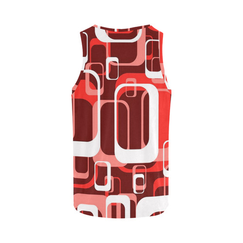retro pattern 1971 red by JamColors All Over Print Tank Top for Women (Model T43)